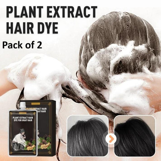 Herbal Hair Dye for Gray Hair – 200ml | Plant-Based, No Ammonia, with Fo-Ti, Black Sesame & Biota | For Women
