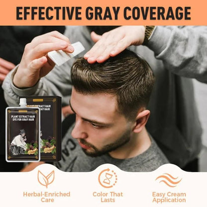 Herbal Hair Dye for Gray Hair – 200ml | Plant-Based, No Ammonia, with Fo-Ti, Black Sesame & Biota | For Women