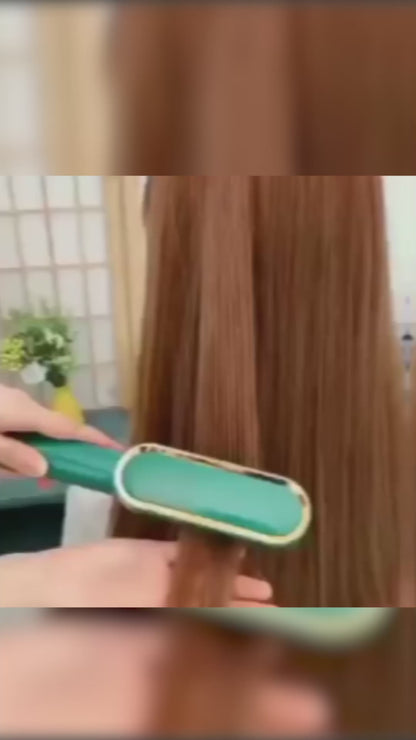 Electric Hair Straightening Comb | Fast Heating Ceramic Brush for Smooth & Shiny Hair